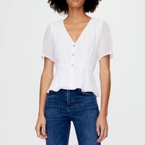 Aritzia Wilfred button front blouse - like new